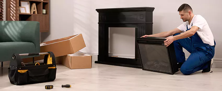 Old Rusted Metal Fireplace Repair And Replacement in Stevenson Ranch, CA